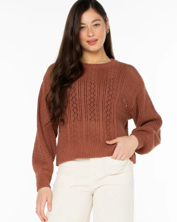 Roxy Day Break Open Knit Sweater | Sweaters