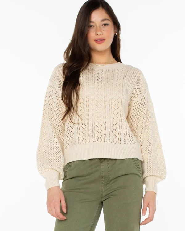 Roxy Day Break Open Knit Sweater | Sweaters