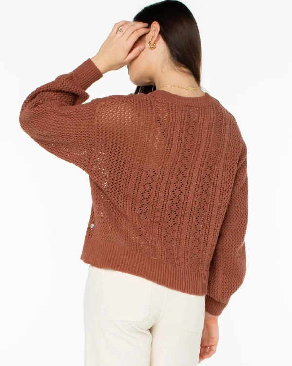 Roxy Day Break Open Knit Sweater | Sweaters