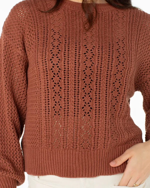 Roxy Day Break Open Knit Sweater | Sweaters