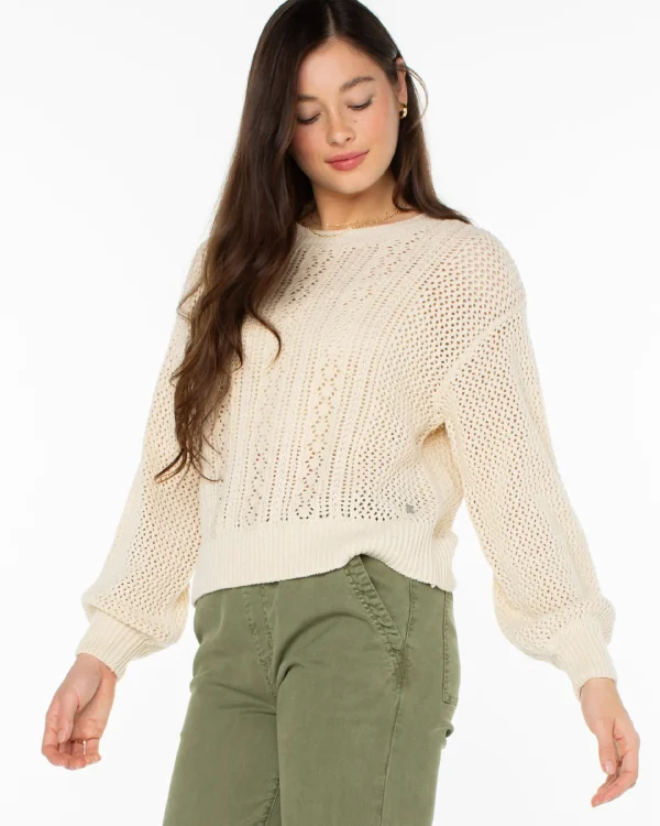 Roxy Day Break Open Knit Sweater | Sweaters
