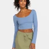 Roxy Good Keepsake Long Sleeve Cropped Top | Tops