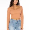 Roxy Good Keepsake Long Sleeve Crop Top | Tops
