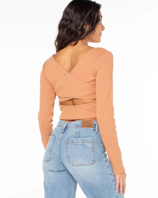 Roxy Good Keepsake Long Sleeve Crop Top | Tops