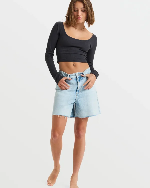Roxy Good Keepsake Long Sleeve Crop Top | Tops