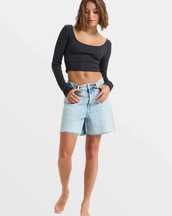 Roxy Good Keepsake Long Sleeve Crop Top | Tops