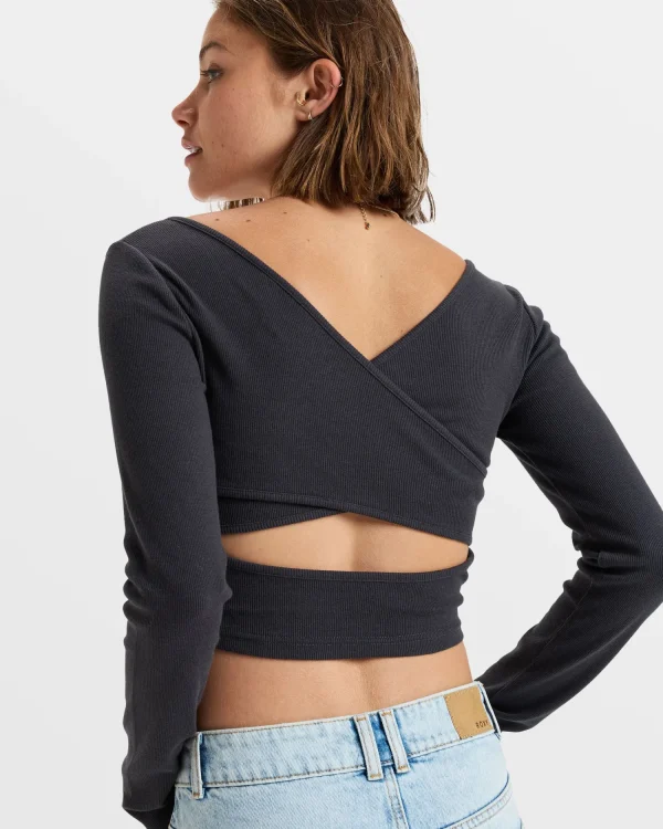 Roxy Good Keepsake Long Sleeve Crop Top | Tops