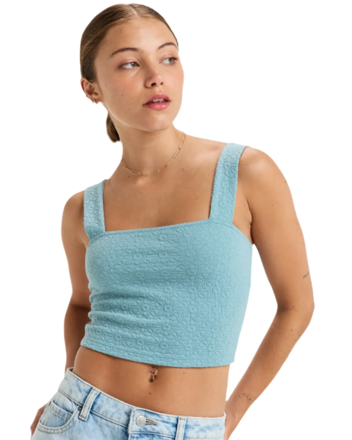 hibiscus_roja_fitted_tank_0.webp Roxy Hibiscus Roja Fitted Tank Top | Tops