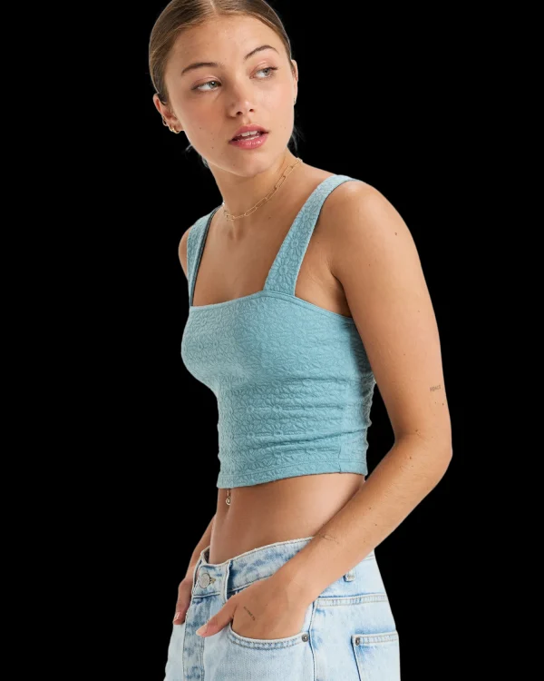 Roxy Hibiscus Roja Fitted Tank Top | Tops