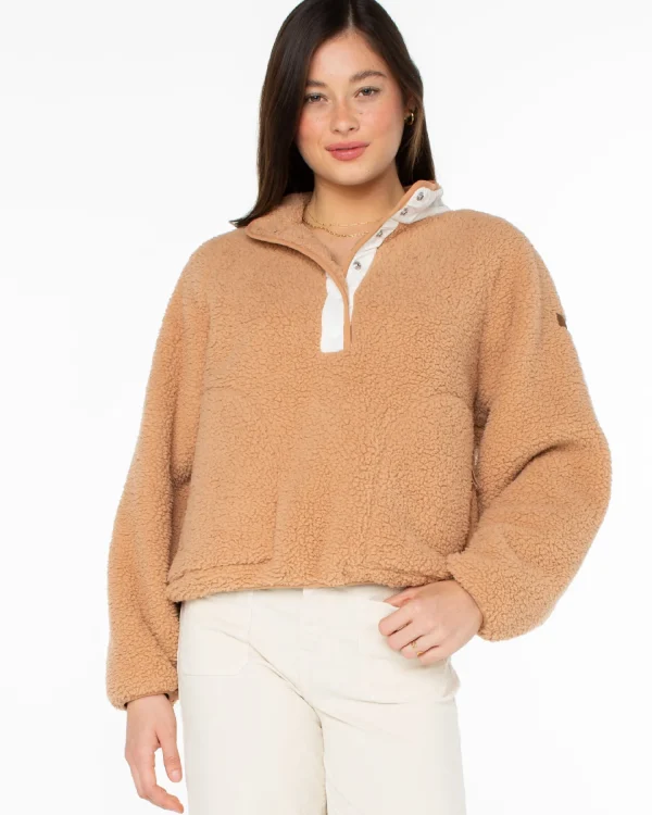 Roxy Kipsie Solid Fleece Sweater | Fleece & Hoodies