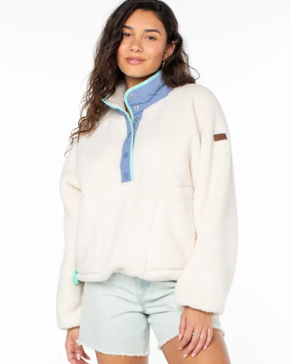 Roxy Kipsie Solid Fleece Sweater | Fleece & Hoodies