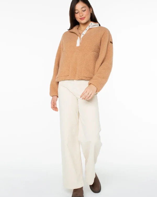 Roxy Kipsie Solid Fleece Sweater | Fleece & Hoodies