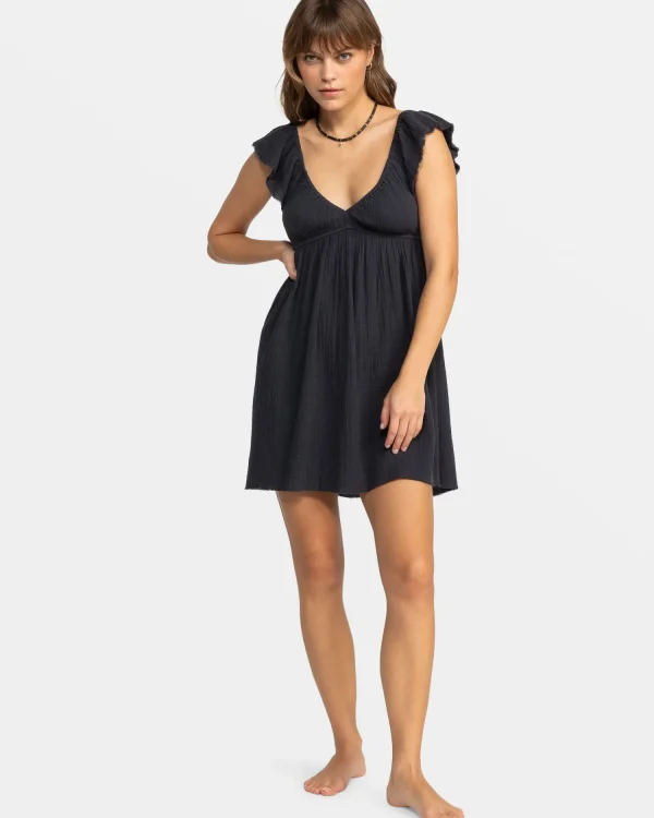 Roxy Luna Flutter Sleeves Mini Dress | Dresses