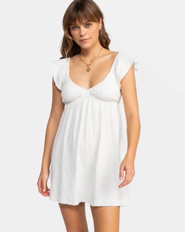 Roxy Luna Flutter Sleeves Mini Dress | Dresses