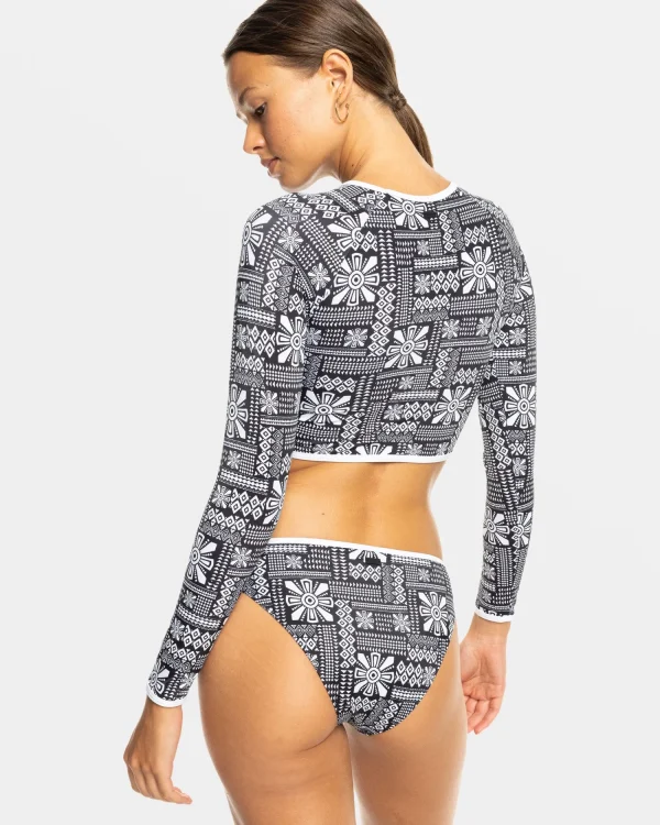 Roxy Mineral Long Sleeve Crop Surf Top | Rashguards | Rashguards