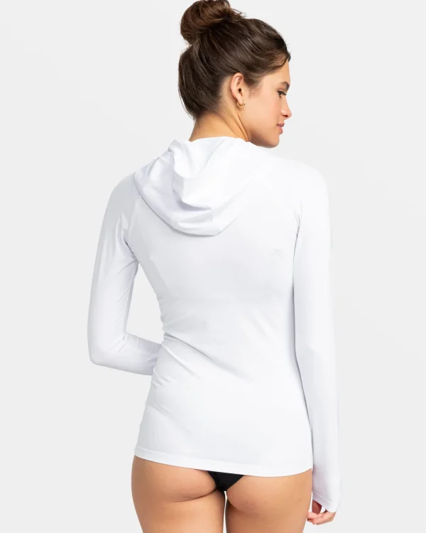Roxy New Essentials Hooded Long Sleeve Zip-Up Rashguard | Rashguards | Rashguards