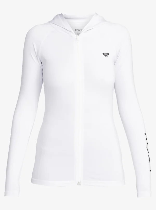Roxy New Essentials Hooded Long Sleeve Zip-Up Rashguard | Rashguards | Rashguards