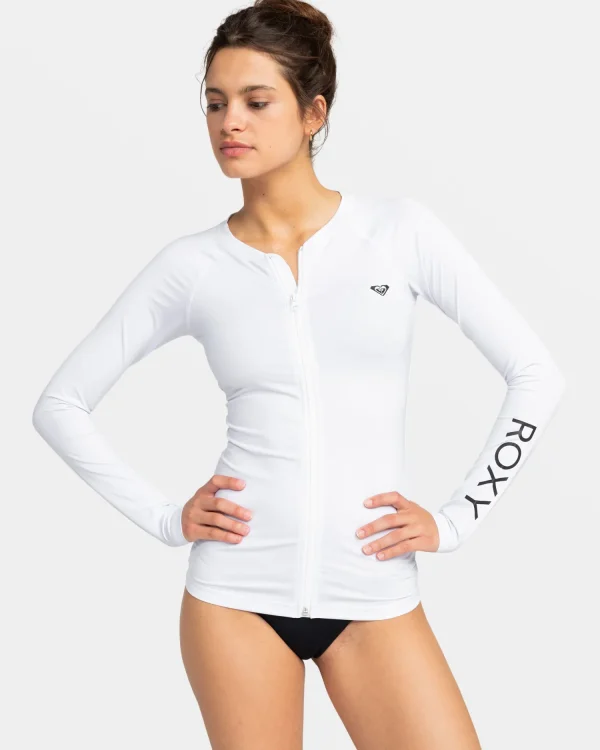 Roxy New Essentials Long Sleeve Zip-Up Rashguard | Rashguards | Rashguards