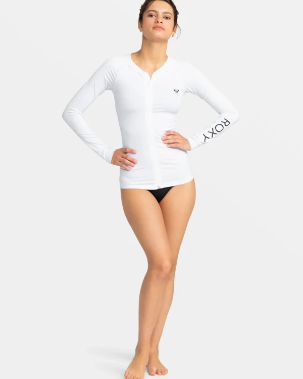 Roxy New Essentials Long Sleeve Zip-Up Rashguard | Rashguards | Rashguards