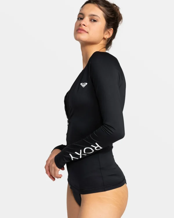 Roxy New Essentials Long Sleeve Zip-Up Rashguard | Rashguards | Rashguards
