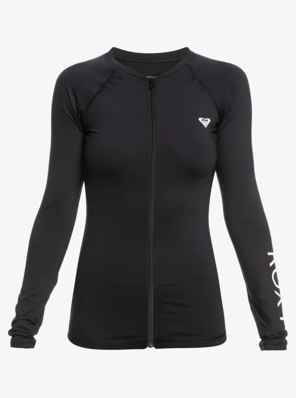 Roxy New Essentials Long Sleeve Zip-Up Rashguard | Rashguards | Rashguards