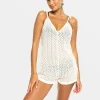 Roxy Ocean Riders Crochet Strappy Romper | Cover Ups