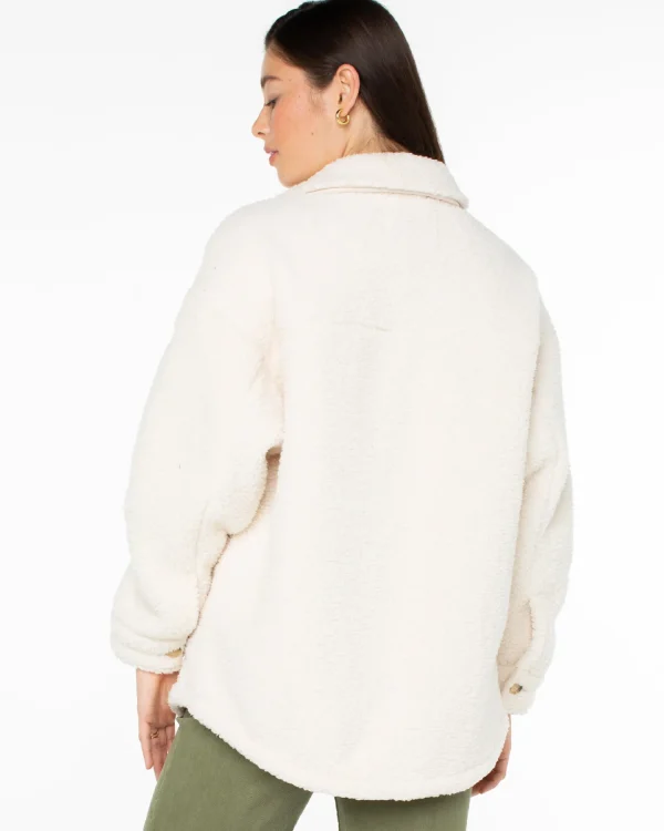 Roxy Overlander Solid Button Front Fleece Jacket | Jackets | Fleece & Hoodies