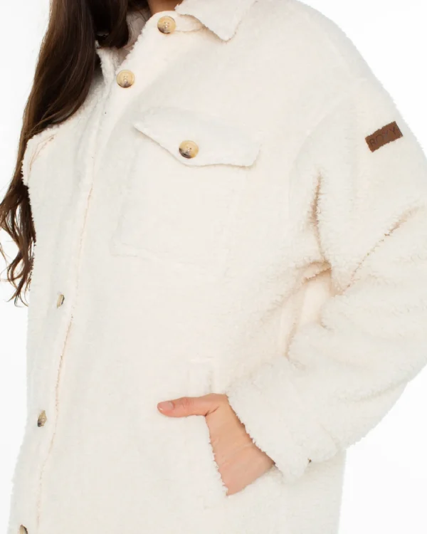 Roxy Overlander Solid Button Front Fleece Jacket | Jackets | Fleece & Hoodies