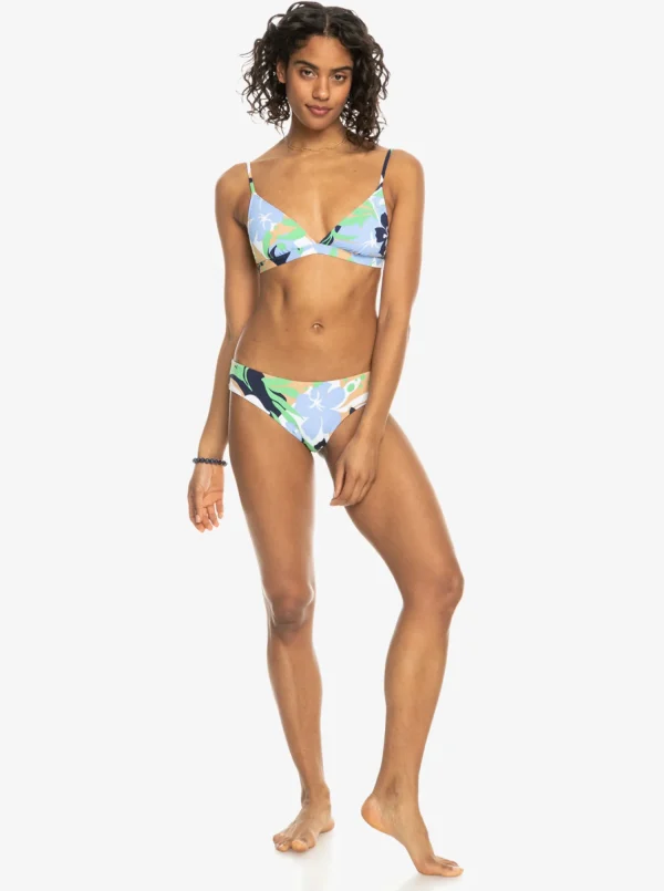 Roxy Printed Beach Classics Fixed Triangle Bikini Top | Bikini Tops
