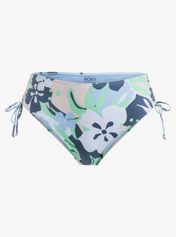 Roxy Printed Beach Classics Moderate Side-Tie Bikini Bottom | Bikini Bottoms