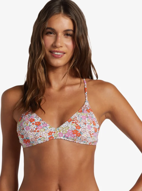 Roxy Printed Beach Classics Triangle Bikini Top | Bikini Tops | Bikinis