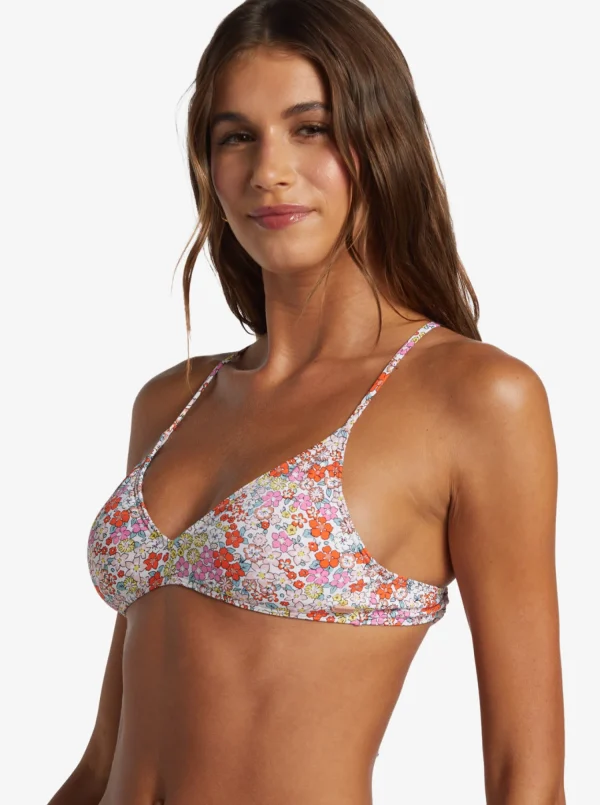 Roxy Printed Beach Classics Triangle Bikini Top | Bikini Tops | Bikinis