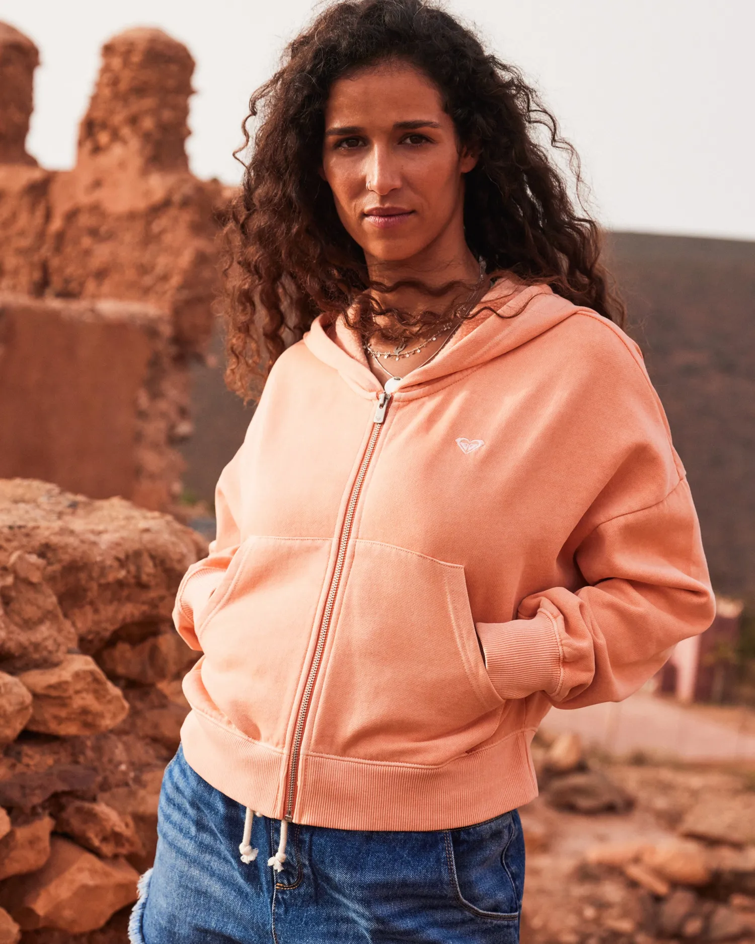 sahara_vibes_zip_hoodie_6.webp Roxy Sahara Vibes Zip Hoodie | Fleece & Hoodies