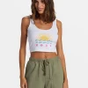Roxy Simple Surf Dive In Cropped Tank Top | Tees & Tanks