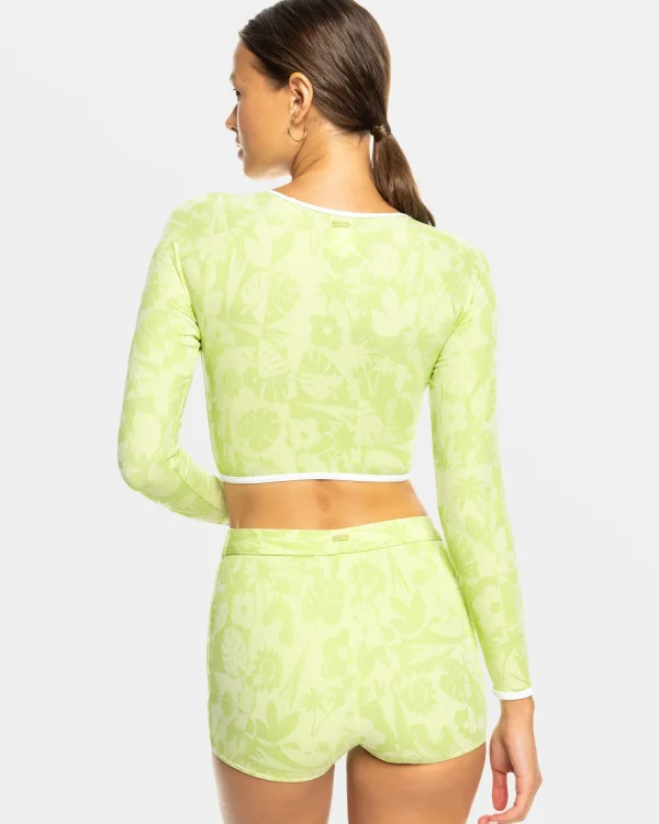 Roxy Solaria Long Sleeve Crop Surf Top | Rashguards | Rashguards