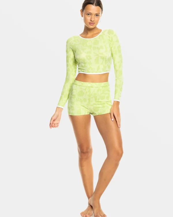 Roxy Solaria Long Sleeve Crop Surf Top | Rashguards | Rashguards