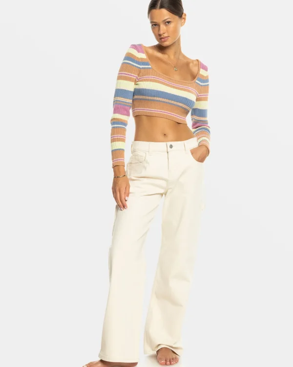 Roxy Sunshine Day Cropped Sweater Top | Sweaters