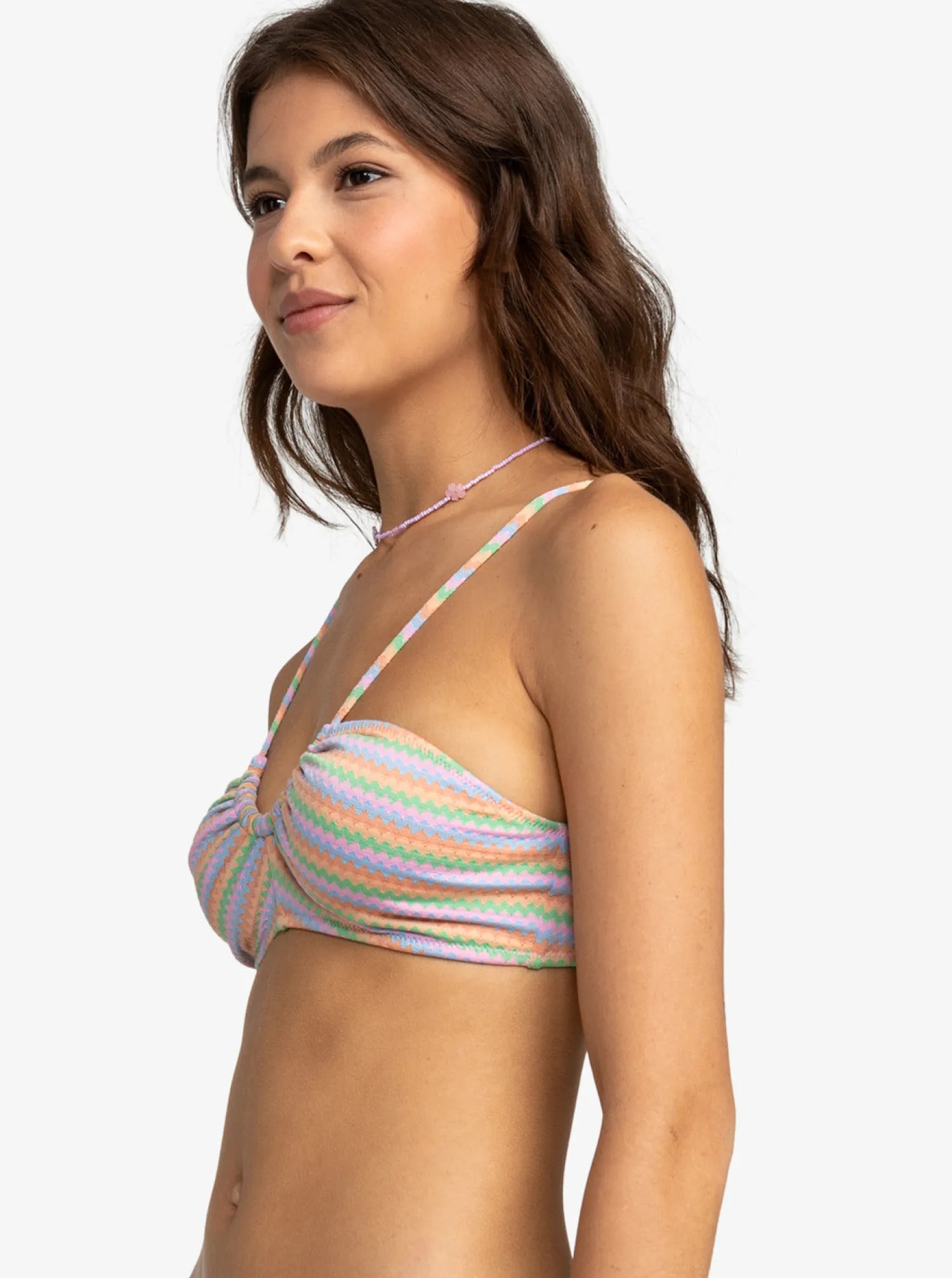 wavy_stripe_fashion_brale_1.webp Roxy Wavy Stripe Fashion Bralette Bikini Top | Bikini Tops