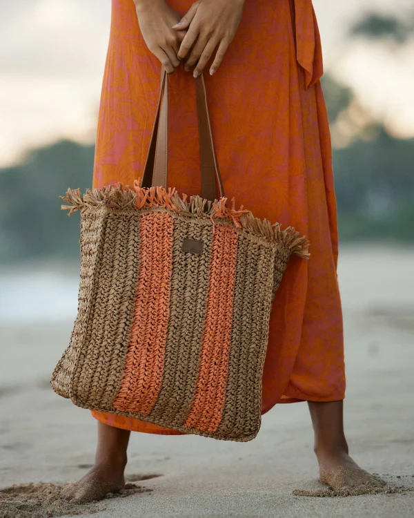 Roxy Wide Eyed Palms Woven Beach Bag | Handbags