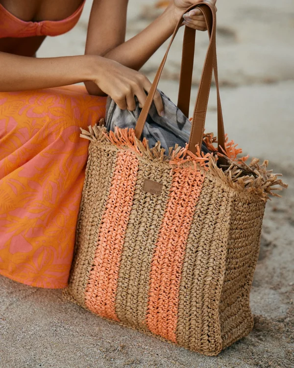 Roxy Wide Eyed Palms Woven Beach Bag | Handbags